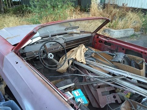 19680000 Red Ford Galaxie Converitble-2 door