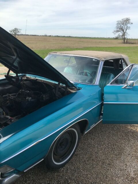 1968 Teal Ford Galaxie Convertible