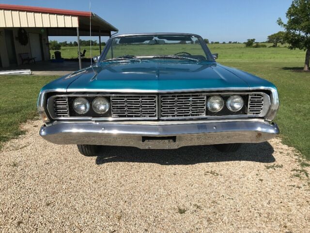 1968 Teal Ford Galaxie Convertible