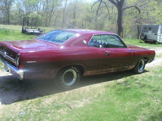 1968 Burgundy Ford Torino
