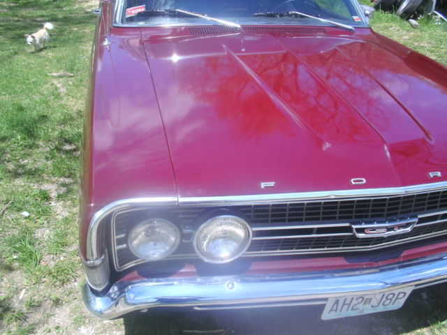 1968 Burgundy Ford Torino
