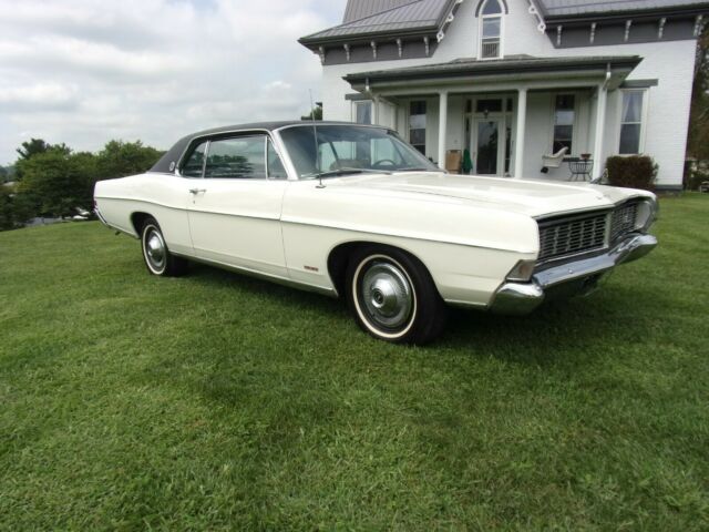 1968 White Ford Galaxie Coupe