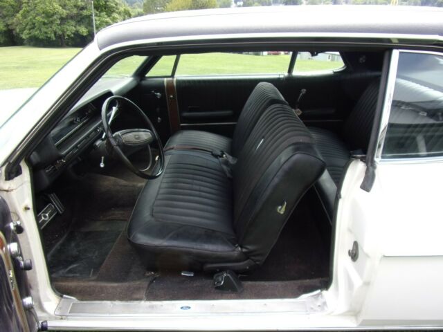 1968 White Ford Galaxie Coupe