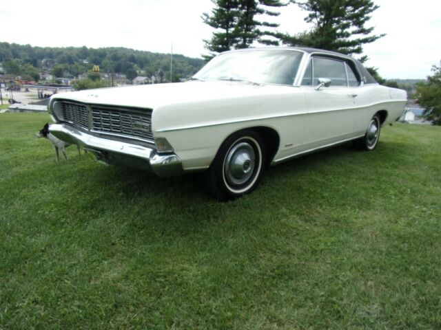 1968 White Ford Galaxie Coupe