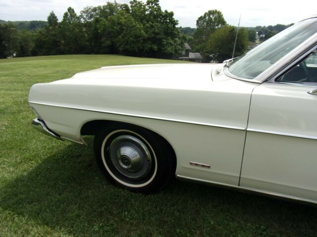 1968 White Ford Galaxie Coupe