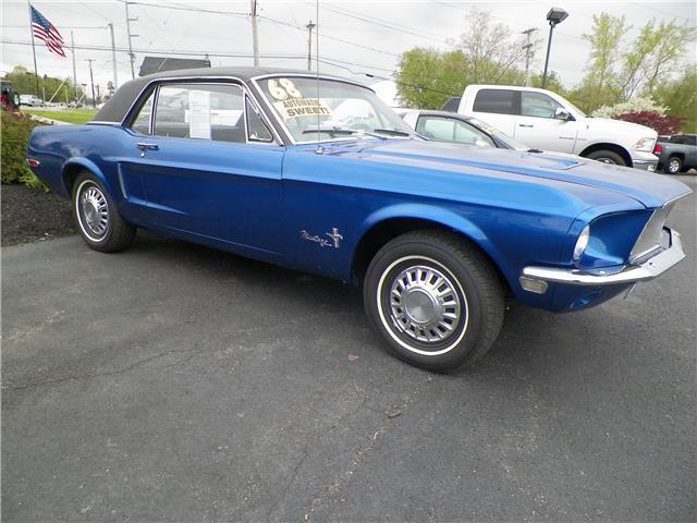 1968 Blue Ford Mustang 2dr
