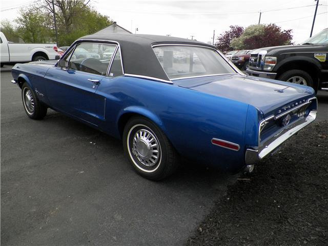 1968 Blue Ford Mustang 2dr