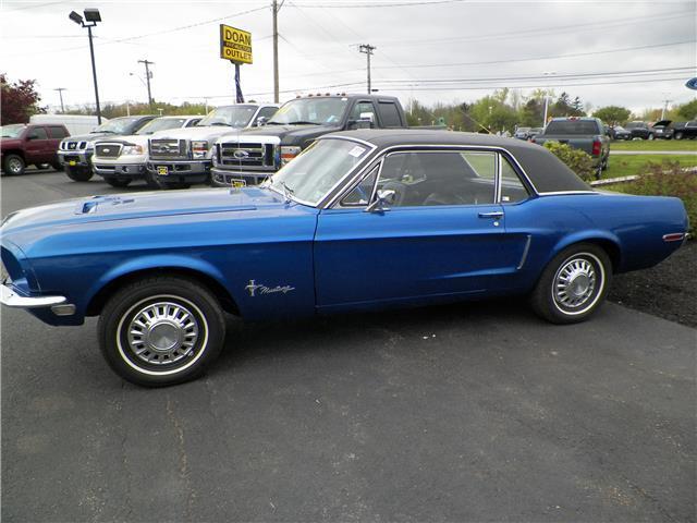 1968 Blue Ford Mustang 2dr