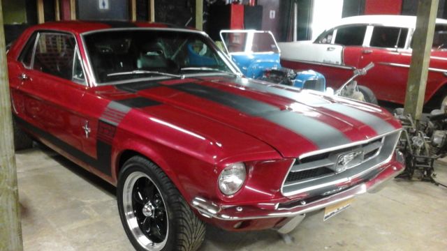 1968 Red Ford Mustang Convertible