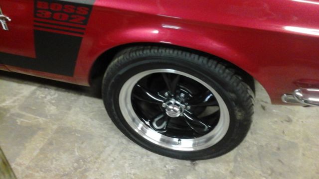 1968 Red Ford Mustang Convertible