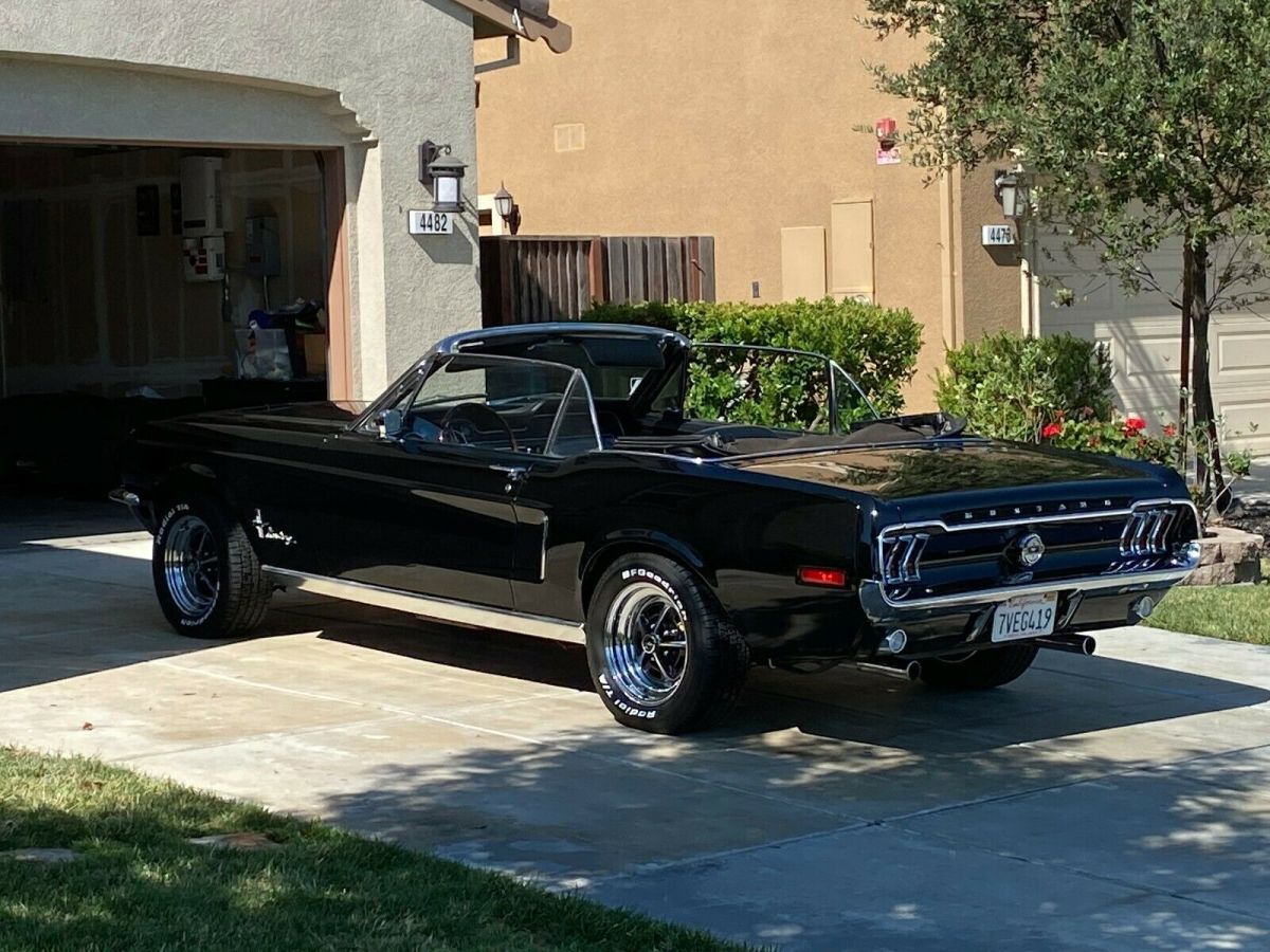 1968 white Ford Mustang Convertible