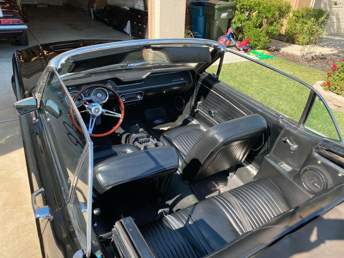 1968 white Ford Mustang Convertible