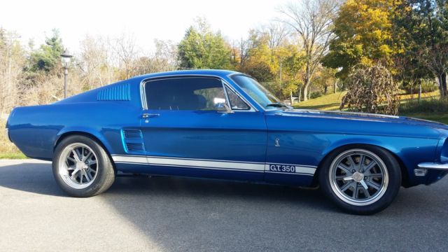 1968 Blue Ford Mustang Fastback