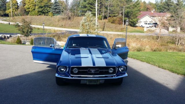1968 Blue Ford Mustang Fastback