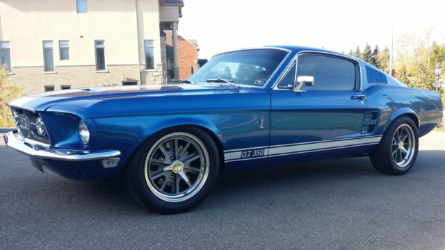 1968 Blue Ford Mustang Fastback