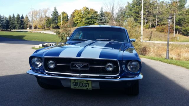 1968 Blue Ford Mustang Fastback