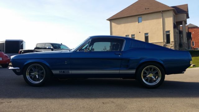 1968 Blue Ford Mustang Fastback