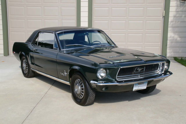 1968 Green Ford Mustang Coupe