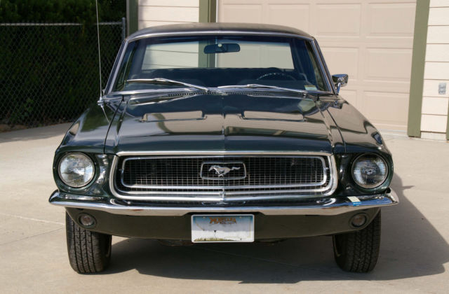 1968 Green Ford Mustang Coupe