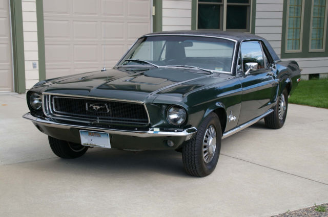 1968 Green Ford Mustang Coupe