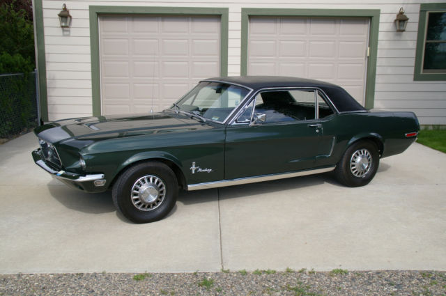 1968 Green Ford Mustang Coupe