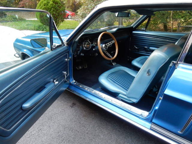 1968 Blue Ford Mustang Hardtop