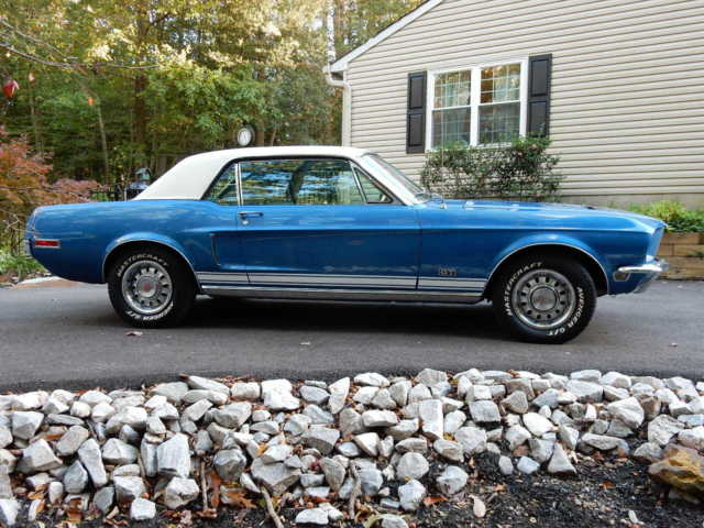 1968 Blue Ford Mustang Hardtop