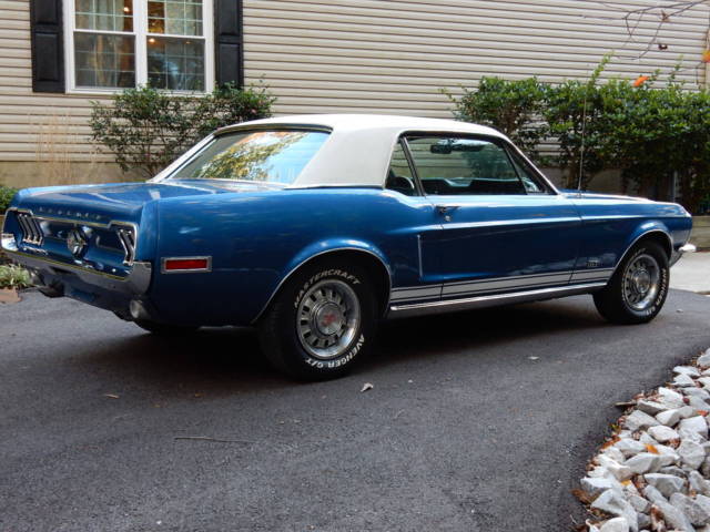 1968 Blue Ford Mustang Hardtop