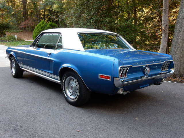 1968 Blue Ford Mustang Hardtop