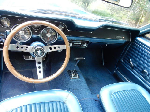 1968 Blue Ford Mustang Hardtop