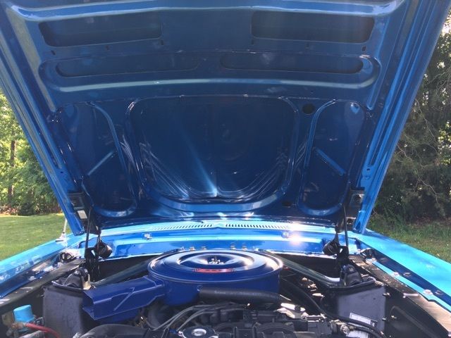 1968 Blue Ford Mustang