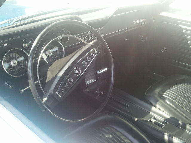1968 Blue Ford Mustang
