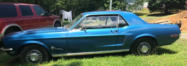 1968 Blue Ford Mustang Coupe