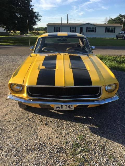 1968 Yellow Ford Mustang Coupe