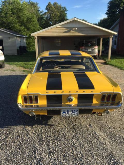 1968 Yellow Ford Mustang Coupe