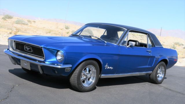 1968 Blue Ford Mustang --