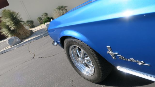 1968 Blue Ford Mustang --