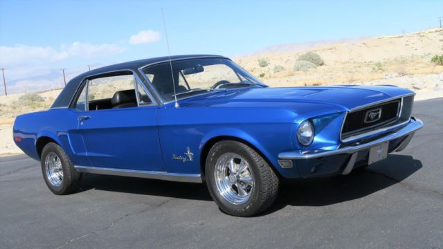 1968 Blue Ford Mustang --