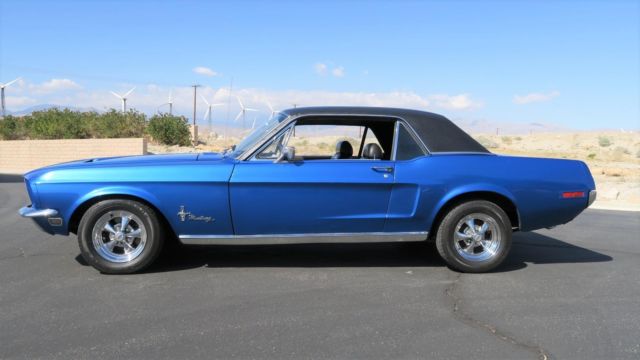 1968 Blue Ford Mustang --