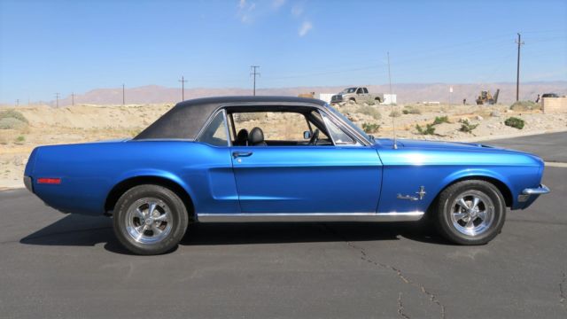 1968 Blue Ford Mustang --