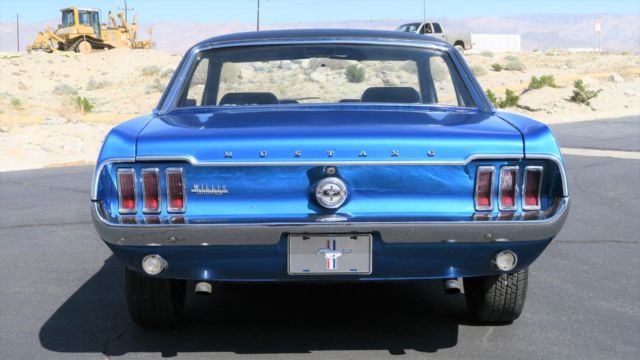1968 Blue Ford Mustang --