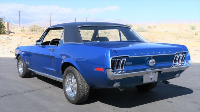 1968 Blue Ford Mustang --