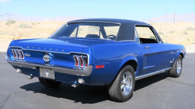 1968 Blue Ford Mustang --