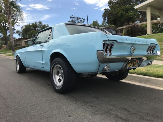 1968 Blue Ford Mustang Coupe