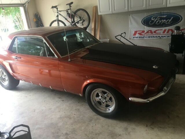 1968 Orange Ford Mustang