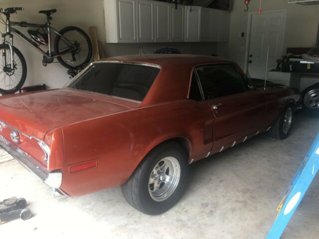 1968 Orange Ford Mustang