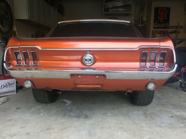 1968 Orange Ford Mustang