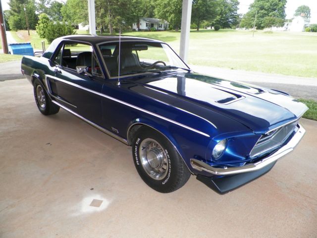 1968 Blue Ford Mustang Coupe