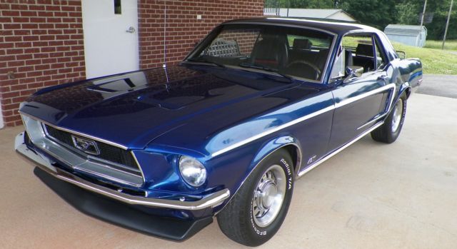 1968 Blue Ford Mustang Coupe
