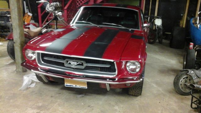 1968 Red Ford Mustang Convertible